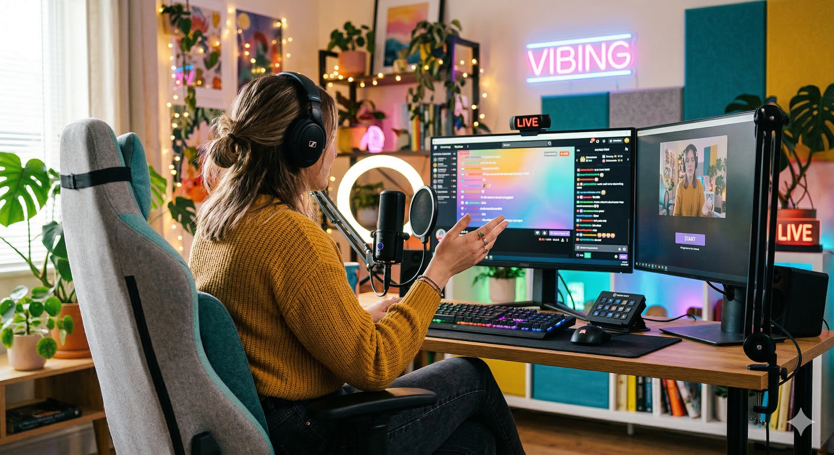 Streaming studio setup